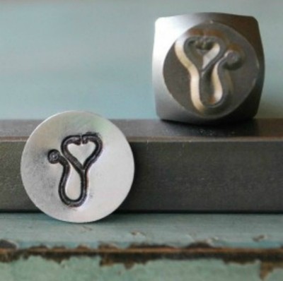 SUPPLY GUY 8mm Stethoscope Metal Punch Design Stamp SGCH-71
