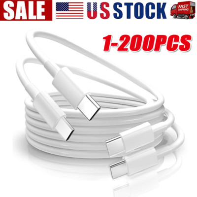 IPhone 16 17 Pro Max USB-C to USB-C Cable Fast Charger lot Type C Charging Cord