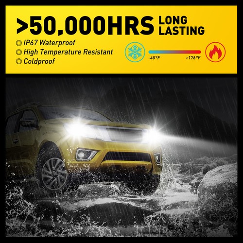 Auxito H4 LED 9003 Headlight Kit Bulb High Power Lamp Low High Beam Bright 6000K - Picture 8 of 12