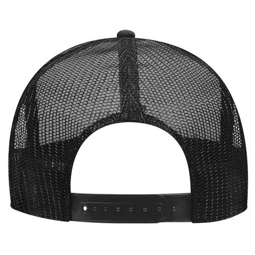 NEW BLACK WHITE 2 TONE MESH TRUCKER HAT SNAPBACK 5 PANEL HIGH CROWN 39165 ADULT