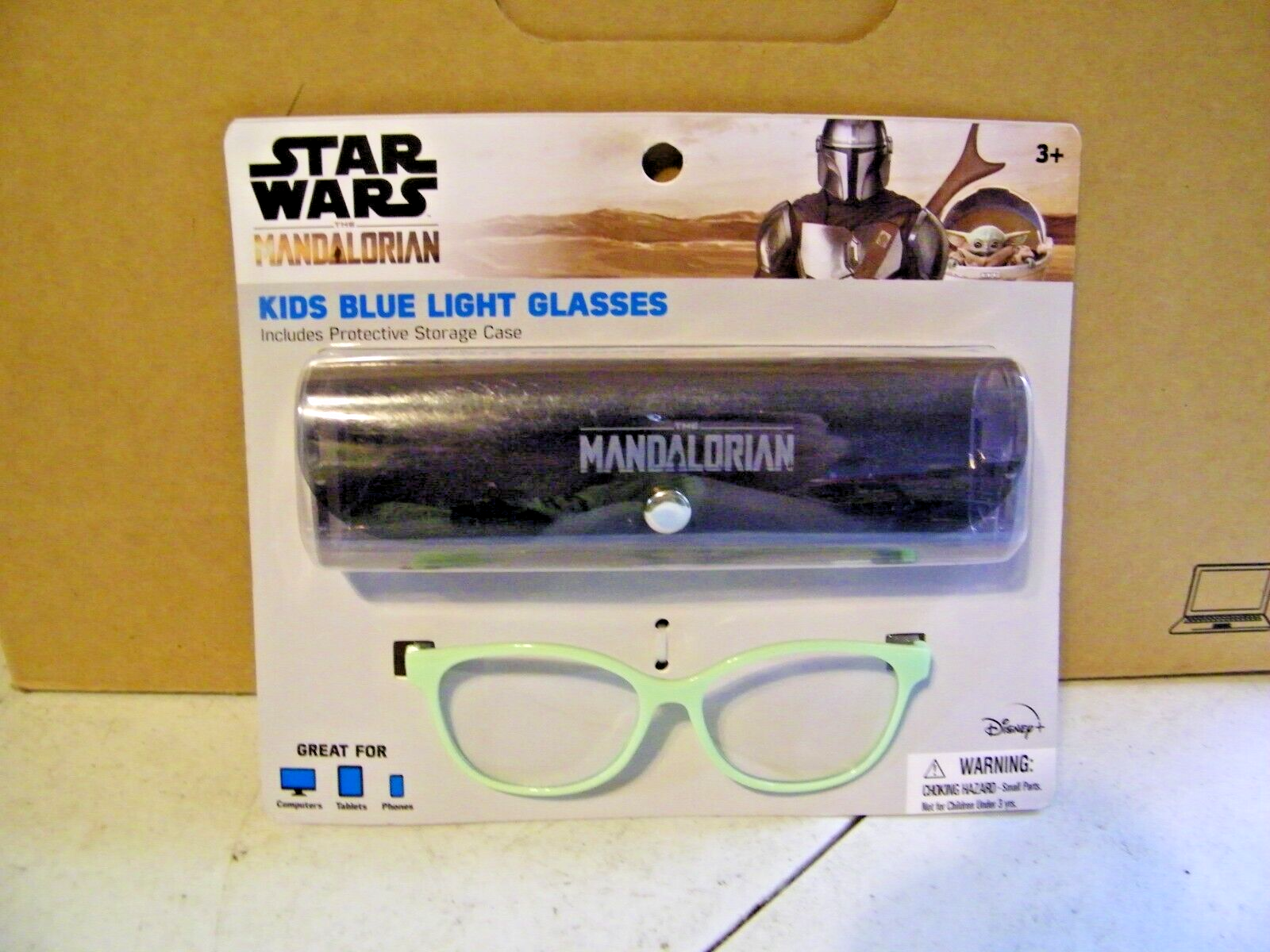 Star Wars Mandalorian Kids Blue Light Protective Glasses - Baby Yoda (Green)
