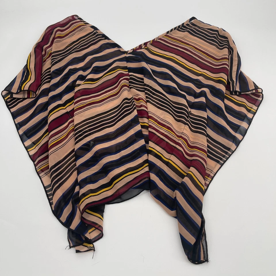 Blusa Papaya Mujer Mediana Rayas Informal Cuello en V Dolman Preppy Ligera Foto 2 de 4