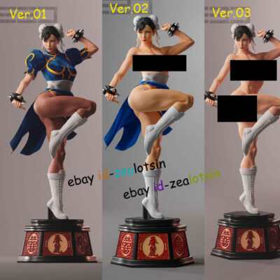 3Versions Chun-Li 3D Print Figure GK Model Kits Unpainted Unassembled GK 4Sizes