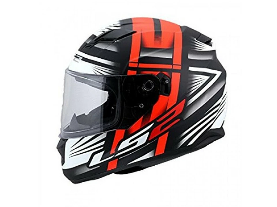 LS2 Integralhelm FF320 Stream Bang | Schwarz-Rot-Weiß | Motorradhelm aus HPTT - Bild 3 von 4