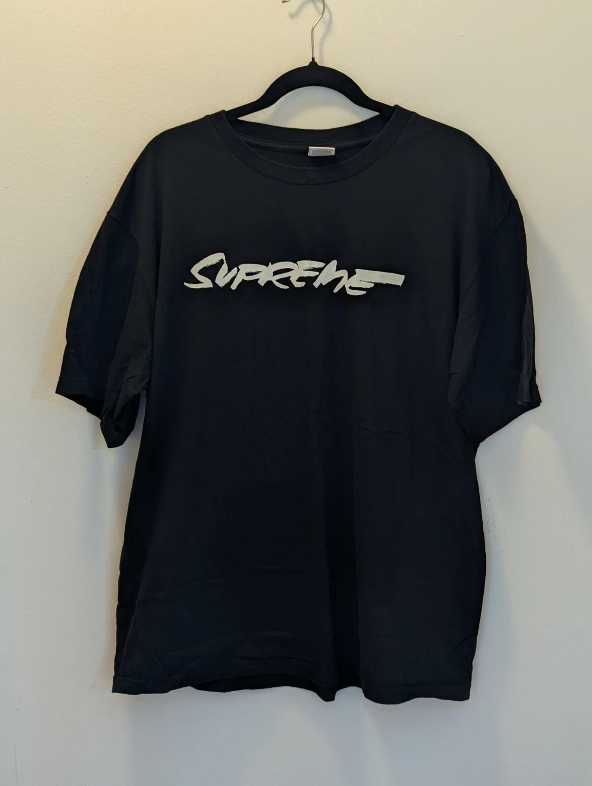 Chemise homme Supreme Futura Logo Just for All XL noire manches courtes coton