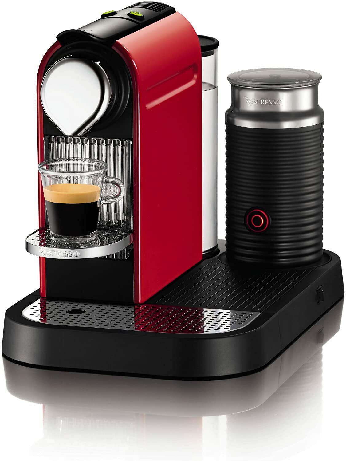 muggen triathlete ledelse Fire Engine Red Nespresso Coffee Maker CitiZ C120 Espresso Maker Lungo  Machine | eBay