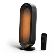 Space Heater for Indoor Use, 1500W Electric Heaters with 100° 16.5inch Black