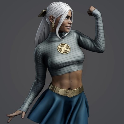 3D Printed 16K Fan Made CA3D X-Men - Storm Variant 1 UNPAINTED 1/6 scale