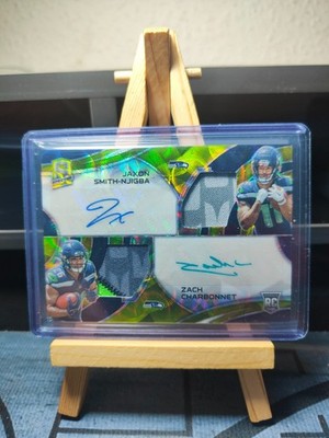 2023 Panini Spectra Football Jaxon Smith-Njigba & Zach Charbonnet Dual RPA 35/35