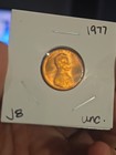 1977 P Gem Bu Lincoln Memorial Cent Penny Taken From A Obw Roll — photo 2