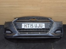 HYUNDAI I40 MK1 COMPLETE FRONT BUMPER SILVER T65