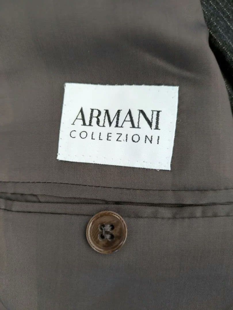 ARMANI COLLEZIONI wool suit dark gray 50/R image 2
