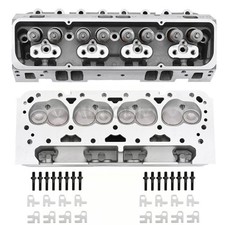 2complete Angle Aluminum Cylinder Heads For Sbc Chevy 350 190cc 64cc 2.021.60