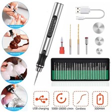 Cordless Electric Rechargeable Engraving Pen Machine with 33 Pieces Drill Bits