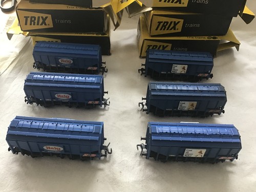 TRIX SPUR OO RESTPOSTEN 6x SCHÜTTGUTSCHÜTTGUTWAGEN - VERPACKT - LESEN! - Bild 2 von 5