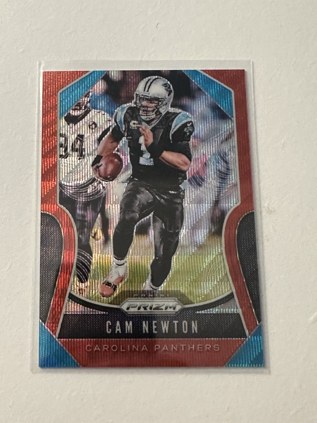 2019 Panini Prizm Red Wave Prizm 77/149 Cam Newton #178 Carolina Panthers 