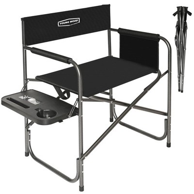 Camping Directors Chair, Lightweight Oversized Portable Folding Chair with Si...