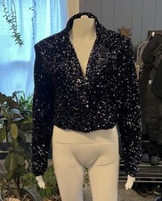 Shero Sequin Blazer Black Forever 21 NWT Womens M