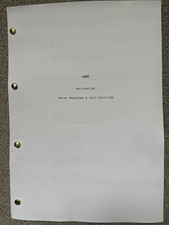 Jaws Film Script. Richard Dreyfuss, Roy Scheider, Robert Shaw.