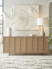 Panelled White Oak Veneer Sideboard Cox & Cox RRP 1025
