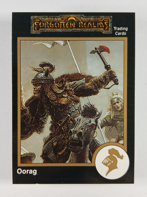 Oorag, Half-Orc Warrior #682 Gold - Dungeons & Dragons card (1991 TSR) D&D 2e