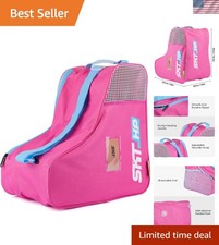 Roller Skate Bag with Adjustable Shoulder Strap for Kids and Adults to Hold I...