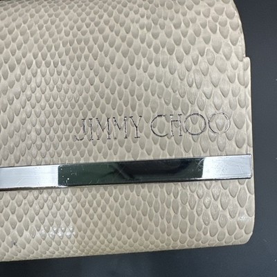 Jimmy Choo Ivory Snakeskin Hardshell Eyeglass Medium Case | eBay display picture 3