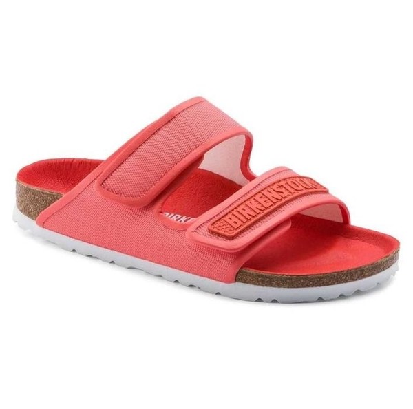 Women Birkenstock Slippers Pink Textile 38