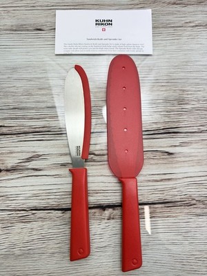 Kuhn Rikon Stainless Steel Sandwich Knife & Spreader Set K85467 NEW Red