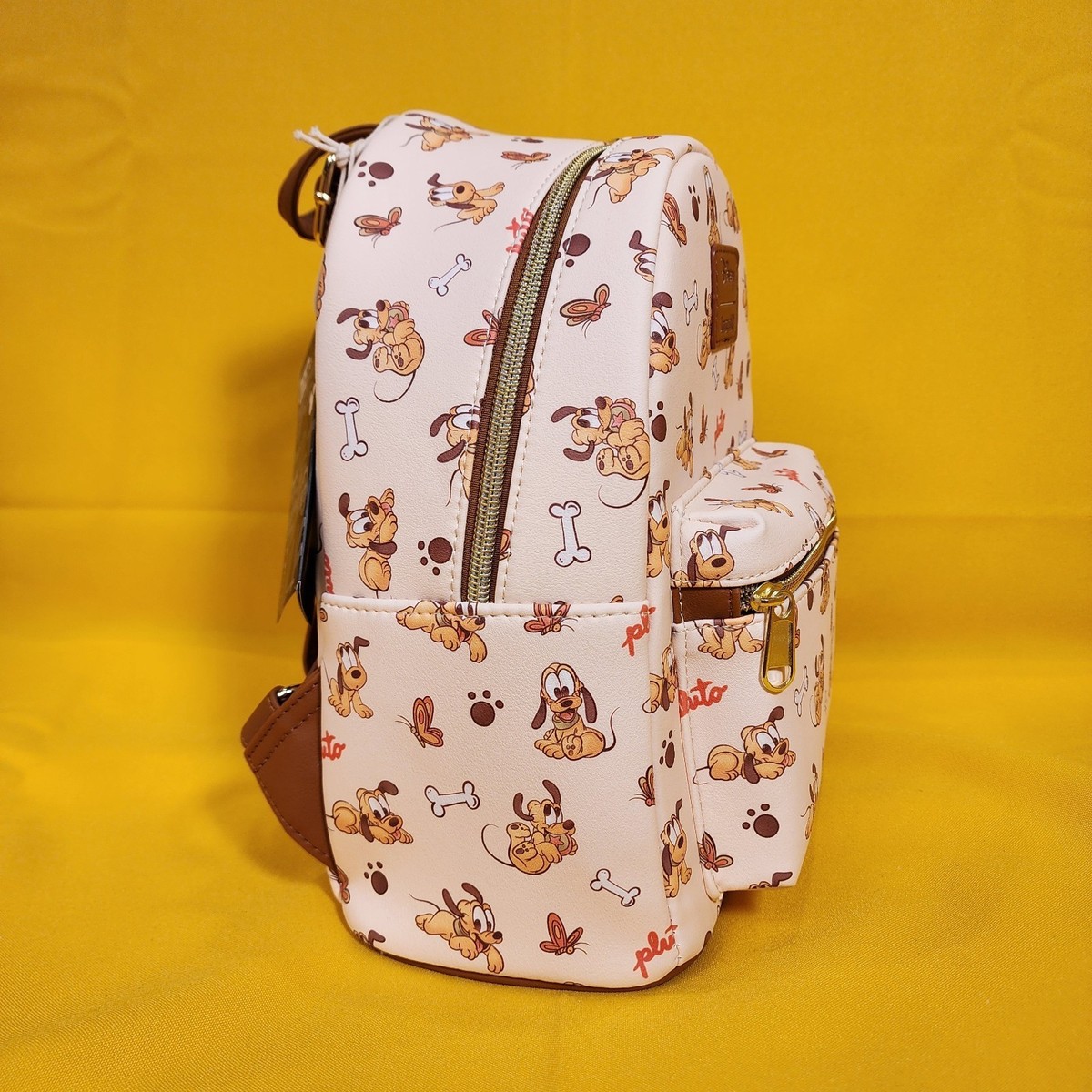Loungefly Disney Pluto Baby Dog Butterfly AOP Soft Tag Mini Backpack NEW Brand New with Tags (NWT) ~ Disney Loungefly Pluto Baby Mini  main image 4