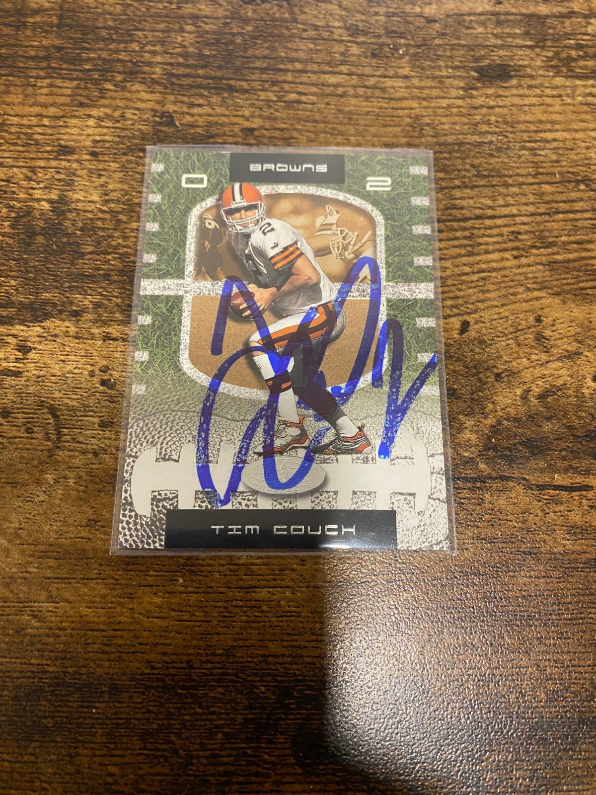 2001 Fleer Hot Prospects Tim Couch Cleveland Browns #2 Autograph