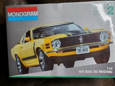 Monogram 1:24 1970 Boss 302 Mustang Model Kit Skill Level 2 New Sealed Box