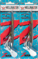 Lot of Two (2) Z Man Hellraizer Lures 5 in, 5/8 oz Ghost Shad NEW #7