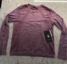 Spyder Active Stretch Long Sleeve Shirt Thumb Holes Women  s Small NWT SP188
