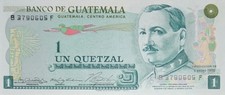 GUATEMALA    1 QUETZAL  1973  P-59a  UNC  PERFECT