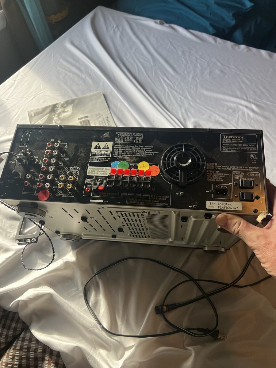 Vintage Technics SA-GX670 Stereo Receiver With Remote Manuals | eBay