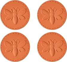 Brown Sugar Keeper Bee 4 Terra Cotta Brown Sugar Saver Disk Clay Disc for Brown