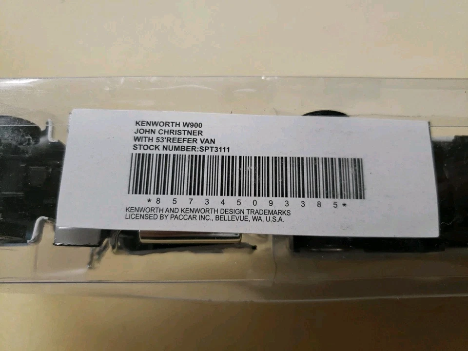 HO Tonkin Replicas Kenworth W900 John Cristner Trucking 53' Reefer Van SPT3111 - Image 3 of 3