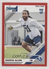 2019 Panini Donruss Rookies Press Proof Red Dakota Allen #267 0c6
