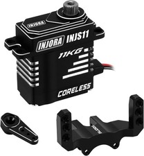 Coreless High Torque Micro Servo with Mount and Servo Horn for SCX24 C10 JLU Bro