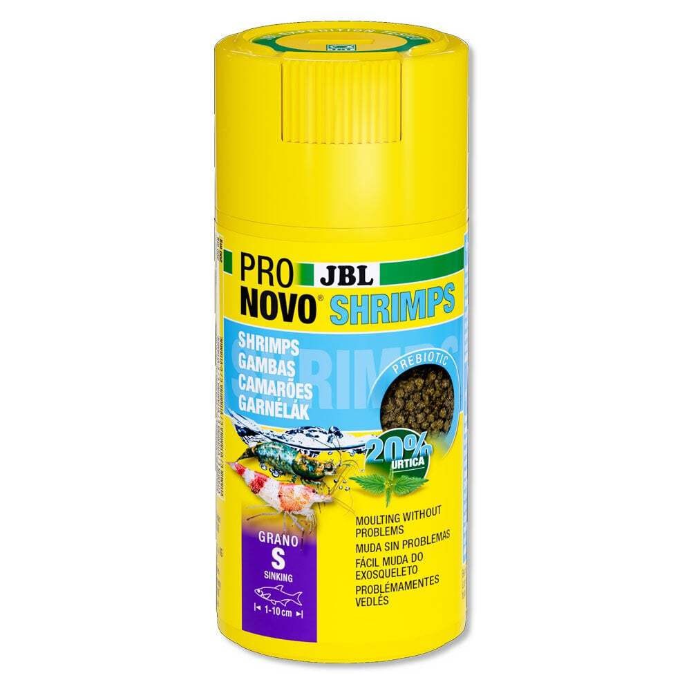 JBL ProNovo Shrimps Grano S 100ml Click Aquarium Fish Tank Shrimp Food