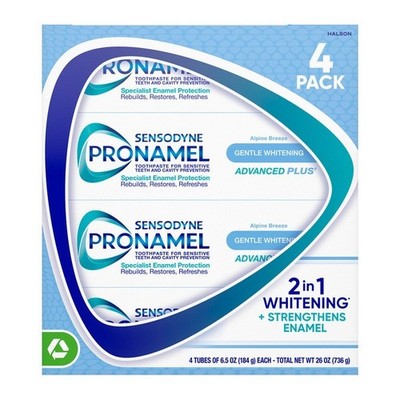 Sensodyne Pronamel Gentle Whitening Toothpaste Advanced Care 6.5 oz 4-Pack