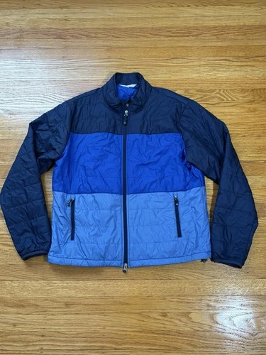 Peter Millar Full Zip Golf Jacket Blue Men’s Large video thumbnail