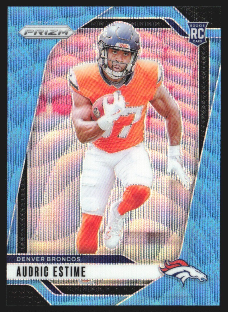 2024 Panini Prizm Blue Wave Rookie 44/230 Audric Estime #306 JW1