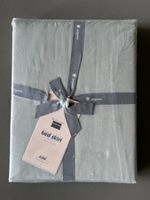 Brand New NIP West Elm 400 TC Organic Sateen King Bed Skirt NWT Pearl Gray