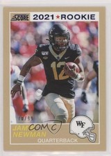 2021 Panini Chronicles Draft Picks Score Retro Blue 70/99 Jamie Newman #73 4z8