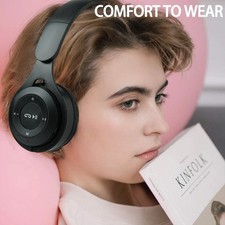 Image of Bluetooth Wireless Headphones Over Ear Children Kids Black