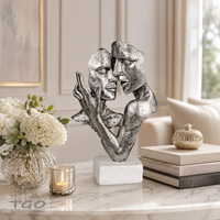 Formano Deko BüSte Paar Weiss-Silber 19X32Cm-729255