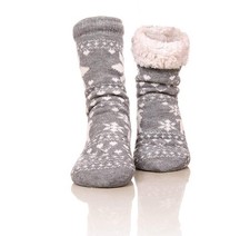 Fuzzy Warm Slipper Socks for Women - Super Soft, Lined with Grippers, Cozy Re...