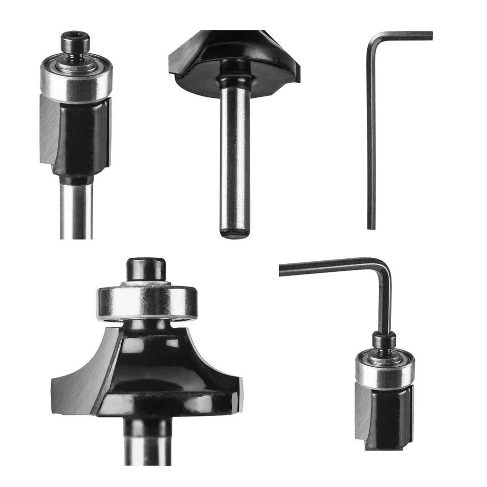 12 tlg Profi Fräsersatz für Oberfräser Fräser Schaftfräser Nutfräser 6mm 8mm - Bild 4 von 4